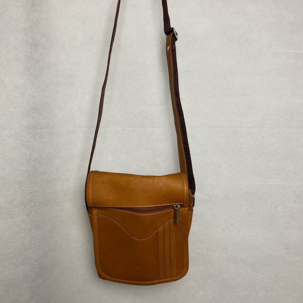 Tan leather Crossbody